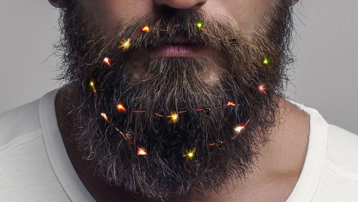 Celebrate 'No Shave November' the festive way with these beard lights