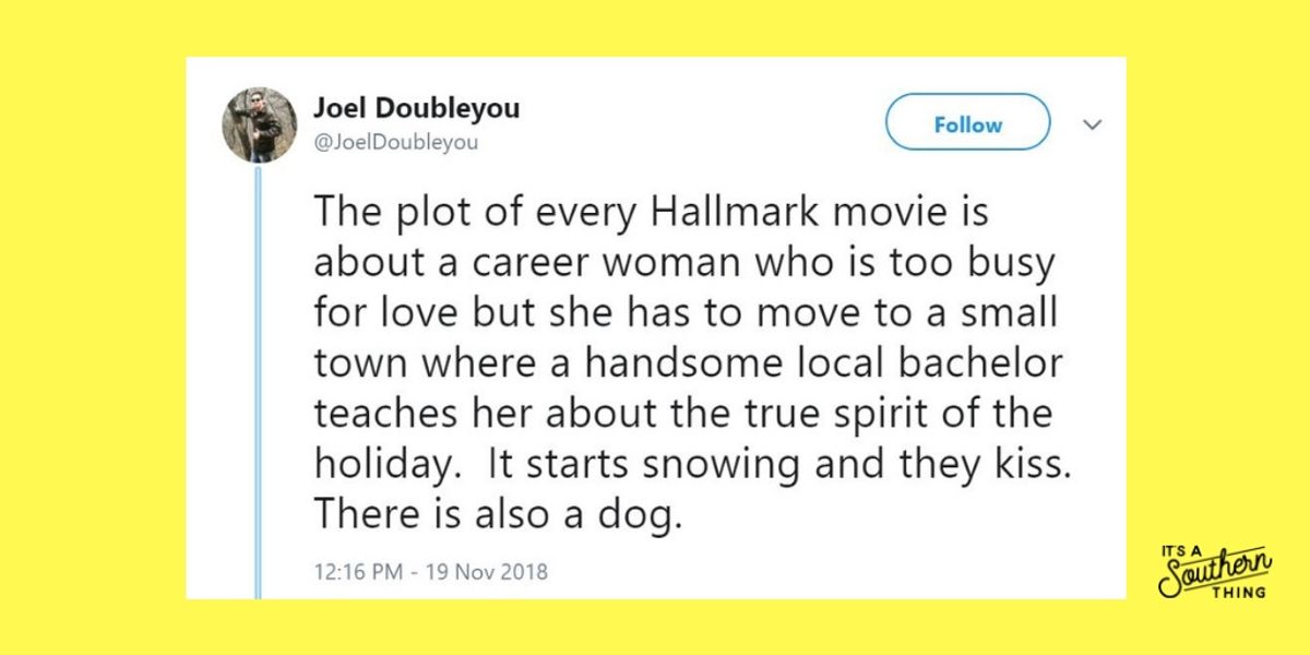12 tweets about Hallmark Christmas movies that are so true - It's a Southern Thing