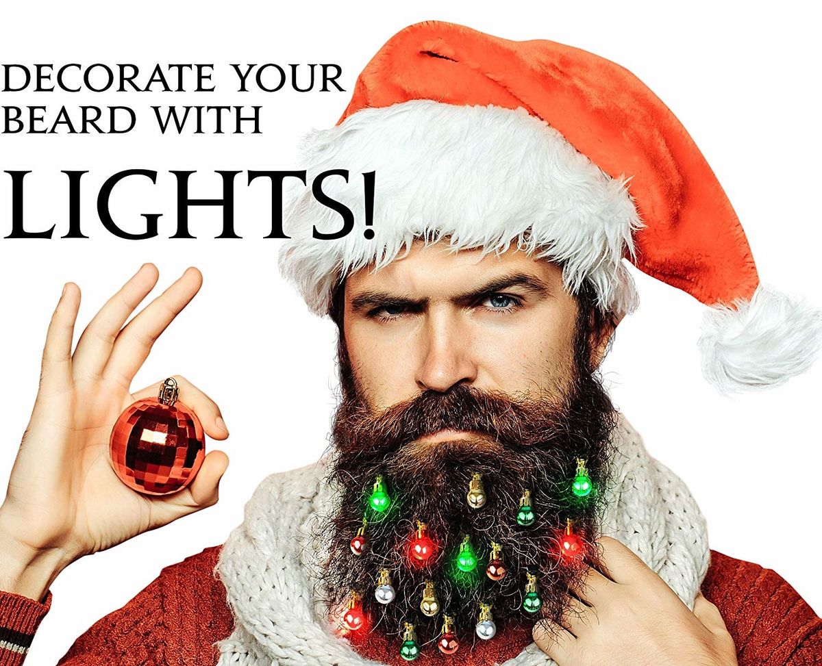 You Can Now Get Christmas Lights For Your Beard That Actually Light Up ðŸŽ„