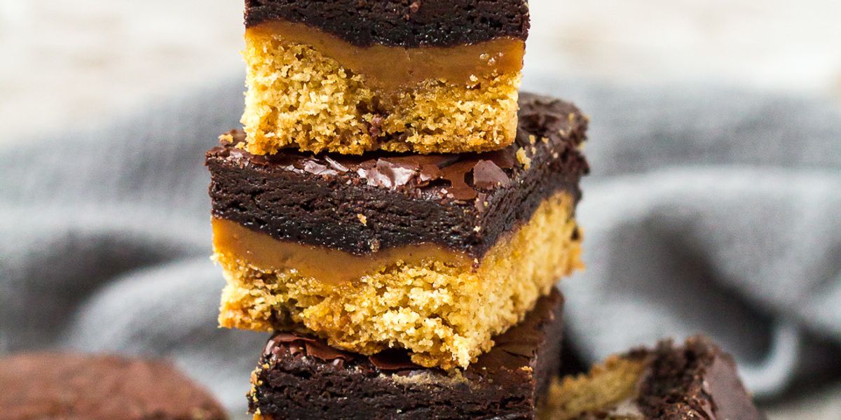 Chocolate Chip Cookie Caramel Brownies My Recipe Magic