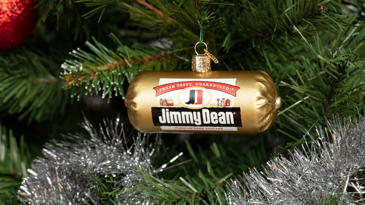 Jimmy Dean ran out of sausage-scented wrapping paper but you can still win an ornament