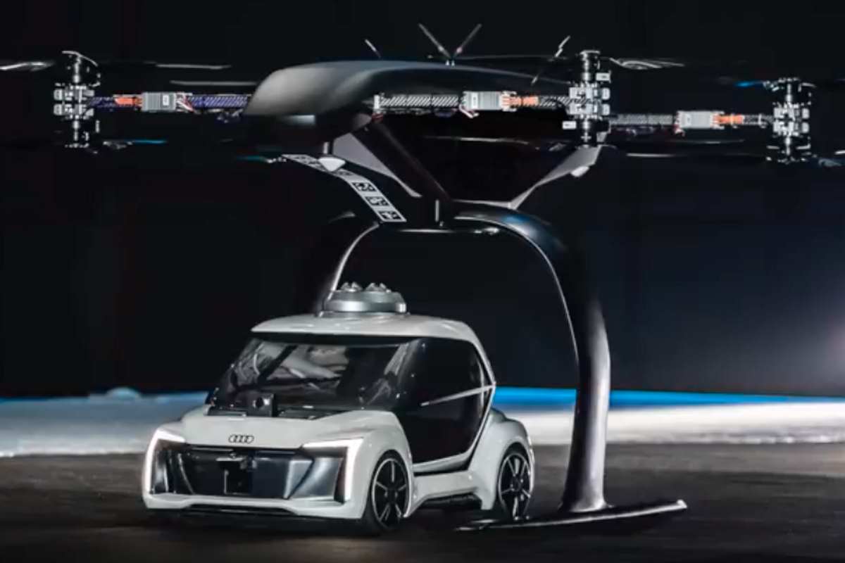 Audi and Airbus show off flying car prototype - but not all is at it seems