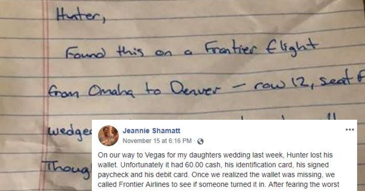 Generous Stranger Returns Young Man's Lost Wallet With A Note—And A Little Something Extra ❤️