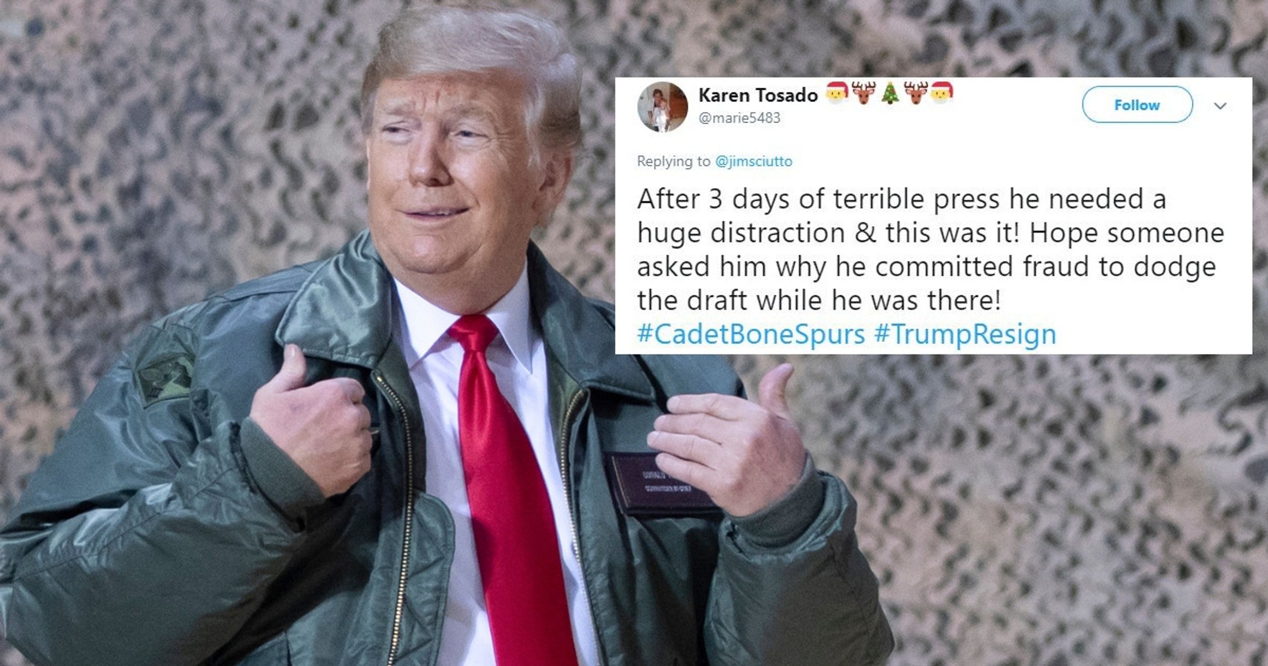 Twitter Has Theories About Why Trump Made A Surprise Trip To Iraq—And It Wasn't For The Troops 😂