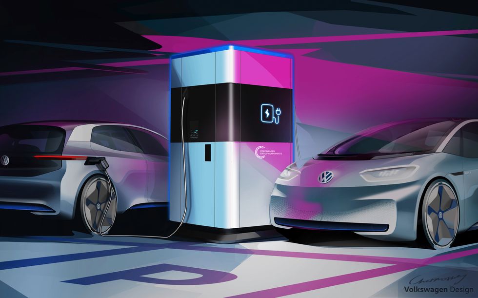 Volkswagen portable EV car chargers
