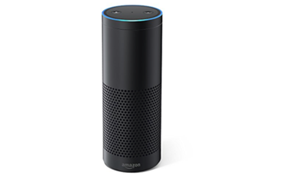 Photo of the first-generation Amazon Echo smart speaker