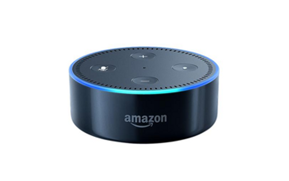 Photo of the first-generation Amazon Echo Dot