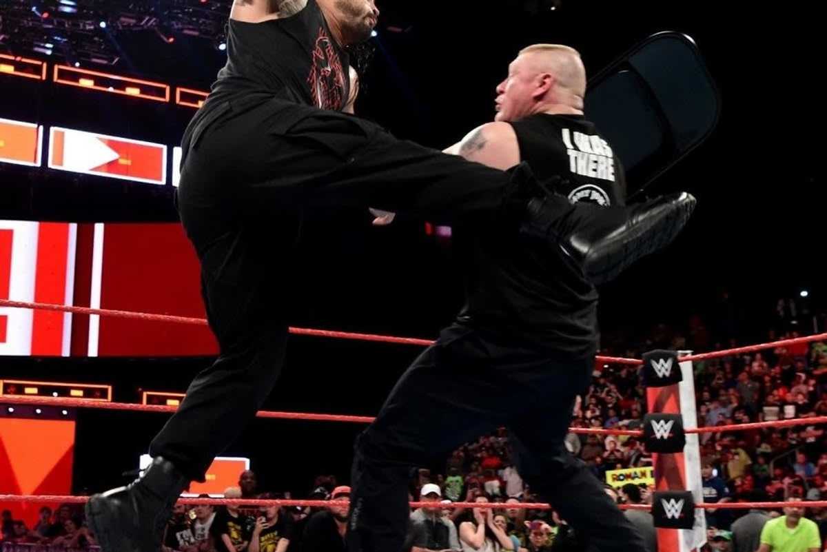WWE Roman Reigns and Brock Lesnar