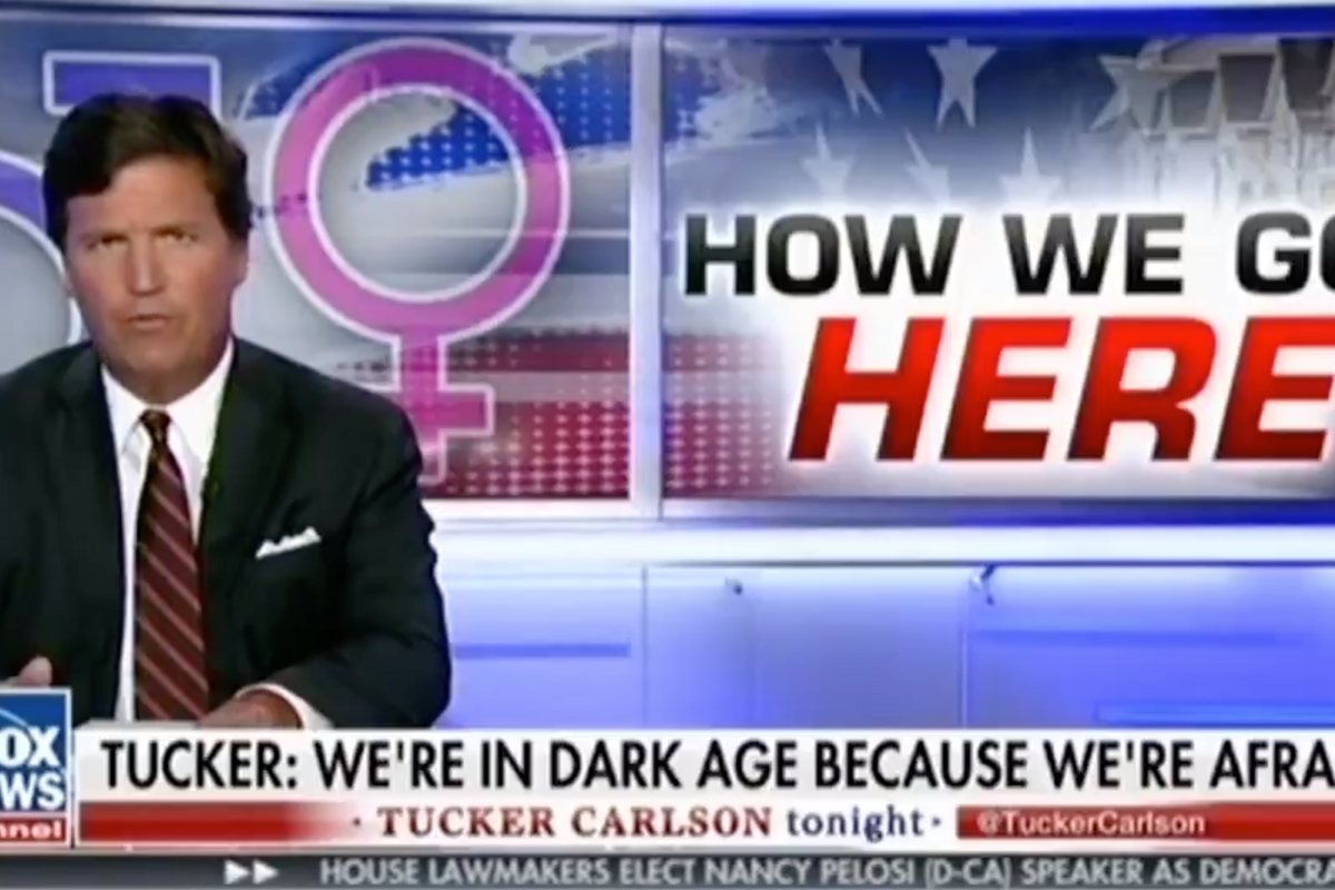 Bohemian Tucker Carlson So Sad You Feminazis Murdered All The Art
