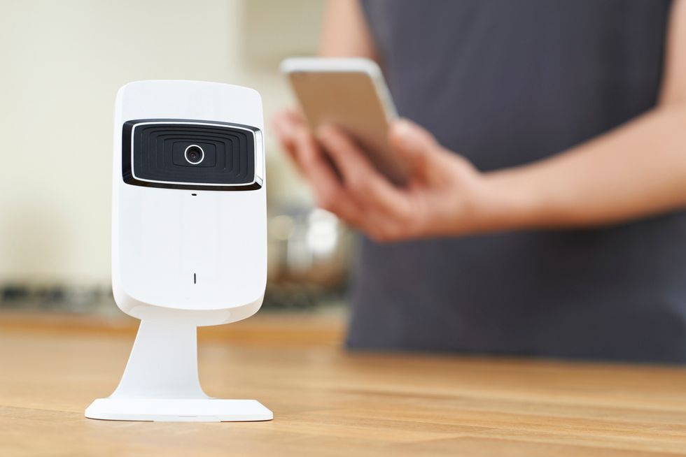 a photo of a smart secuity camera