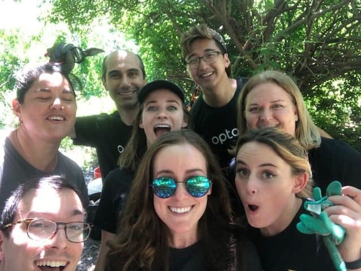 Giving 1%: Optoro Employees Donate Time To Local Community Garden
