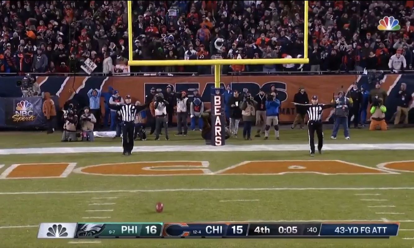 Watch: Bears' Kicker Misses Field Goal That Would've Won Playoff Game ...