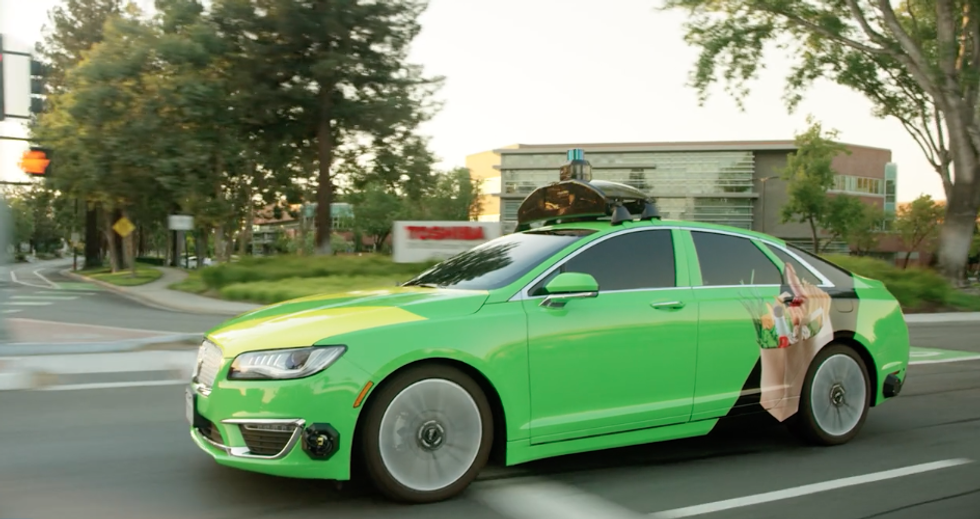 AutoX autonomous delivery car