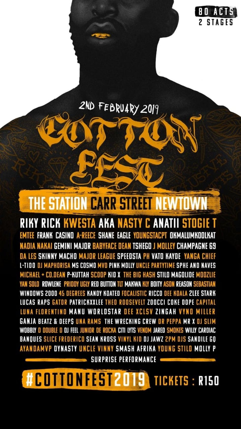 Check Out The Full Lineup of Riky Rick’s Cotton Fest OkayAfrica