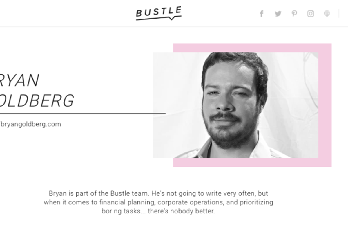 So Are We Just Gonna Let Bustle CEO Bryan Goldberg Ruin The Internet?