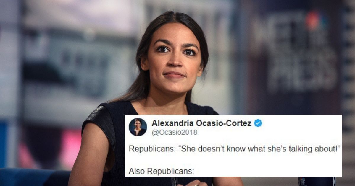 Alexandria Ocasio-Cortez Just Perfectly Shut Down Congressional Republicans Who Claim She Doesn't Know What She's Talking About 🔥