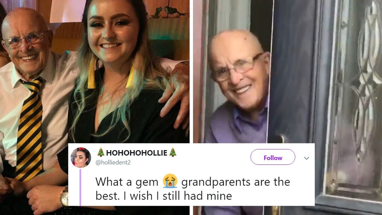 Woman Films Her Adorable Grandpa's Reaction Every Time She Visits Him—And Our Hearts Are Full 😍