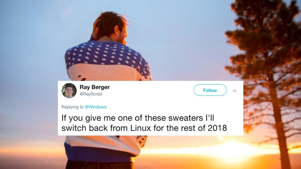 Microsoft Is Giving Away 'Ugly' Windows 95 Sweaters—And People Are Desperate To Get Their Hands On One 🙏