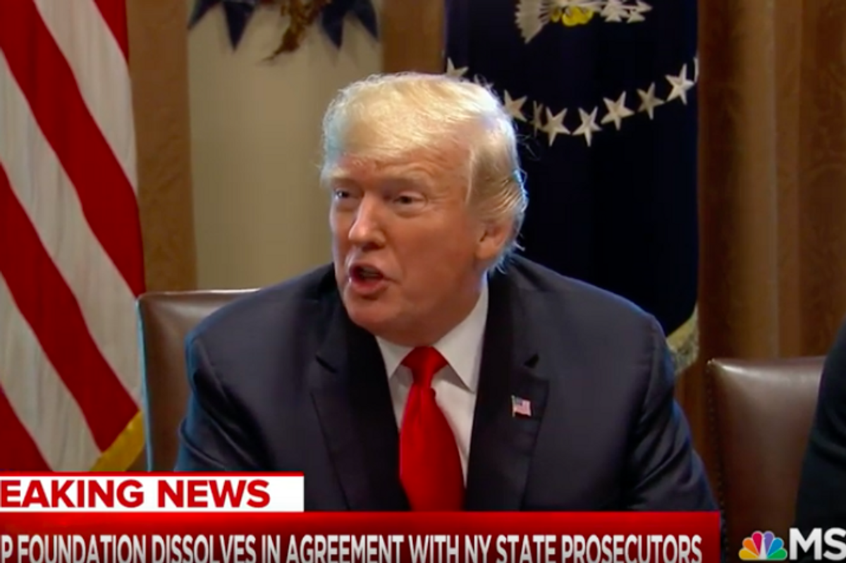 Trump Foundation Dissolved Like It Was Dipped In Hot Tub Of Acid