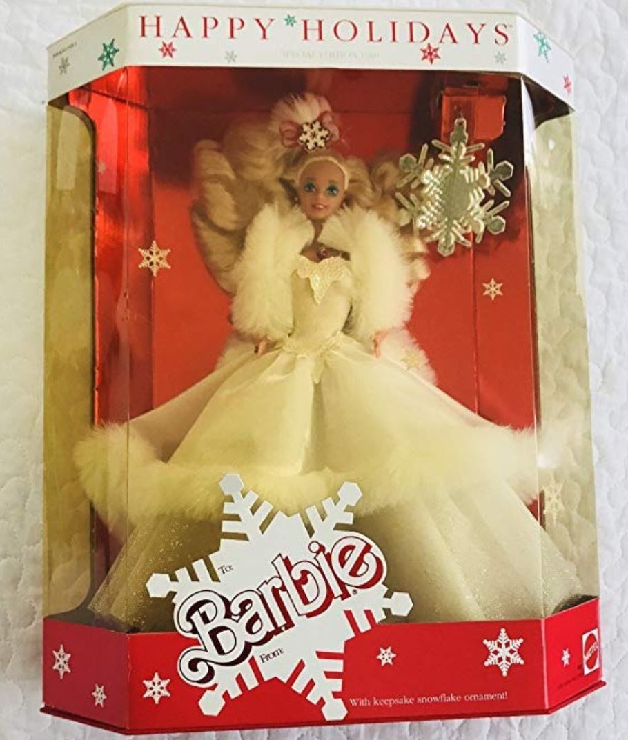 holiday barbie through the years