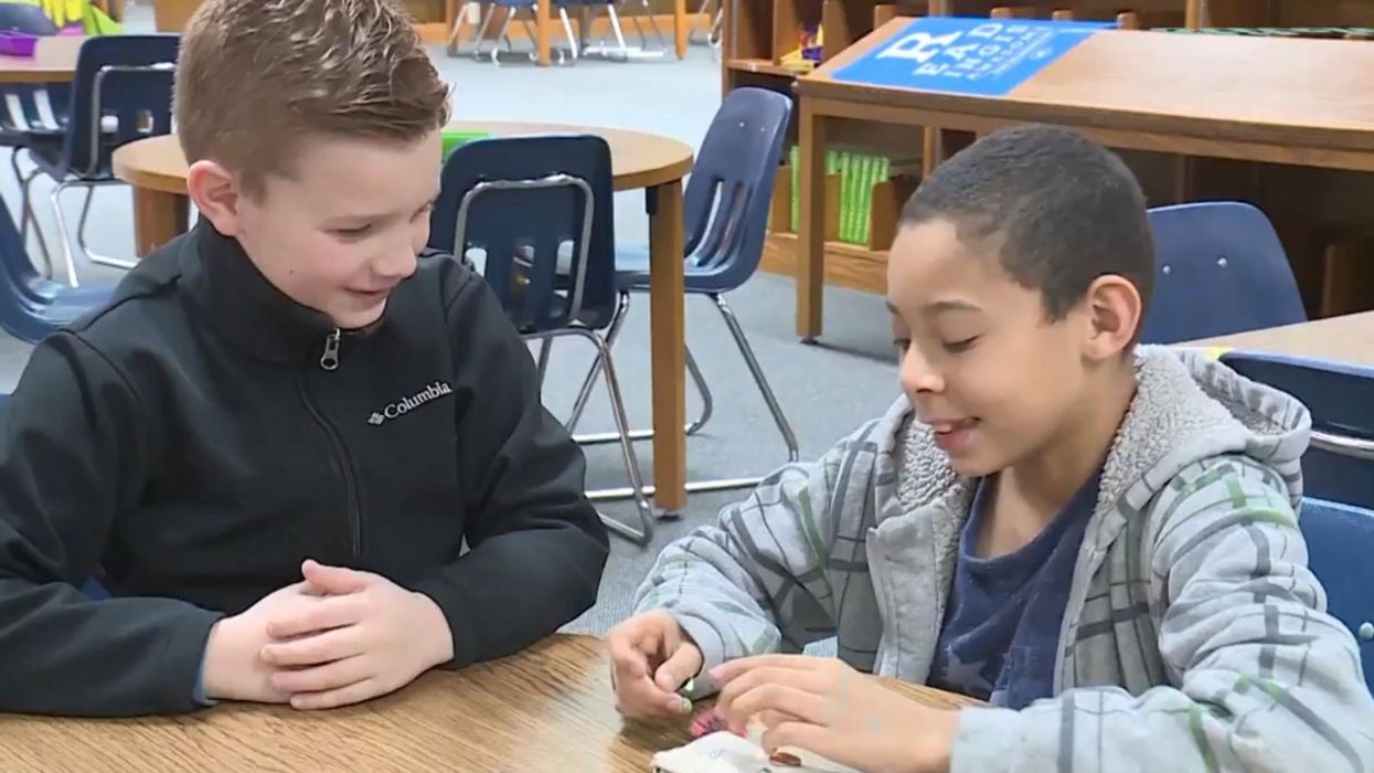 Third Grader Steps Up To Help Disadvantaged Friend And It's Just Too Sweet
