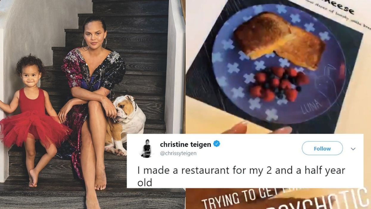Chrissy Teigen Made A Legit Menu For Her Picky Eating 2-Year-Old—And The Struggle Is Real 😂