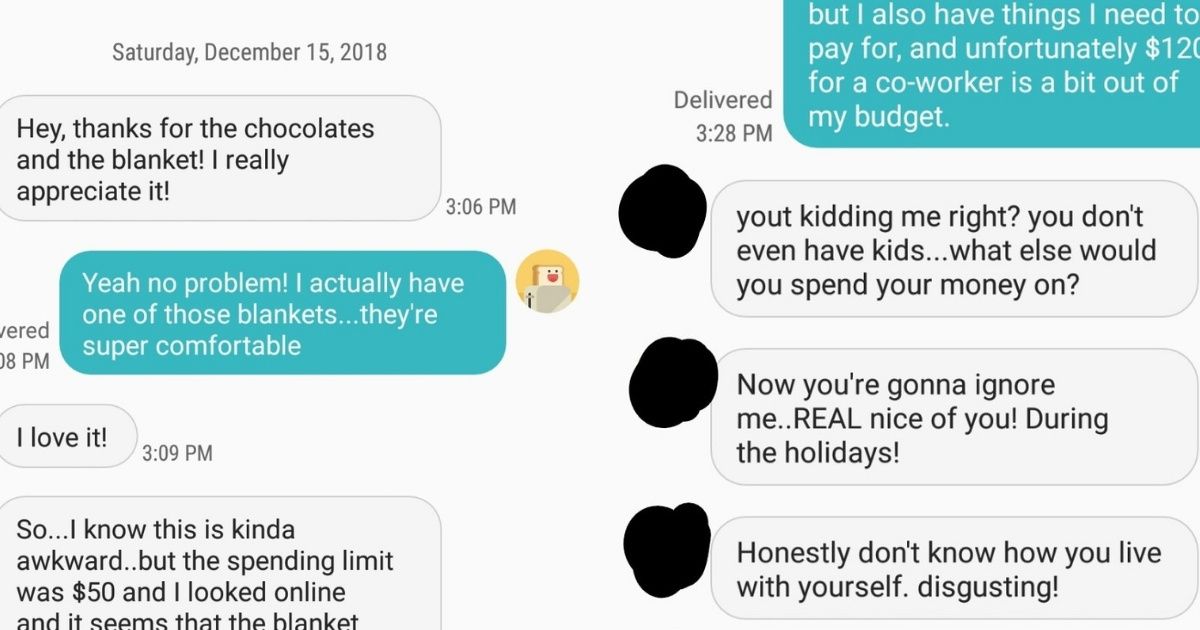 Woman Demands More Expensive Gift After Googling Price Of Secret-Santa Gift—And It Gets Worse From There