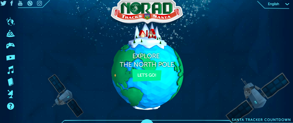 a photo of norad santa tracker