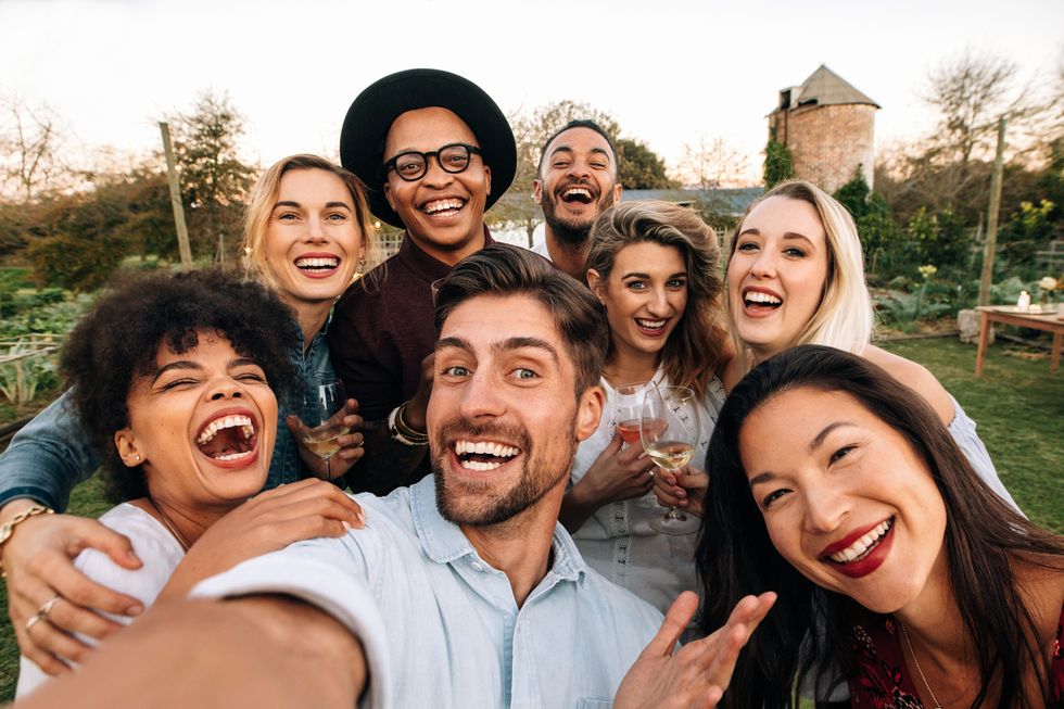 People smiling for a selfie