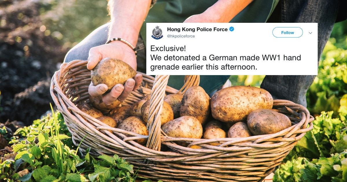 Hong Kong Police Find Explosive World War I Antique in Shipment of Potatoes