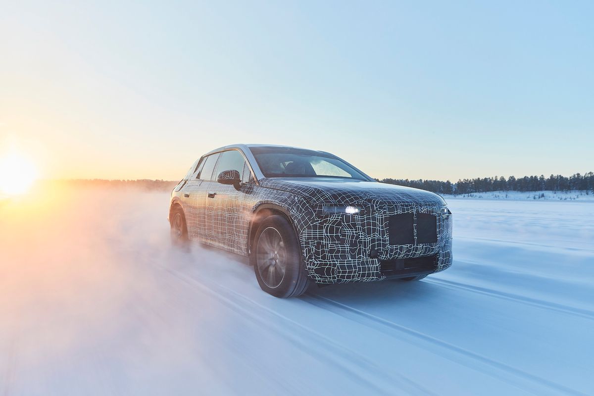 BMW begins testing 2021 iNext electric SUV on edge of Arctic Circle