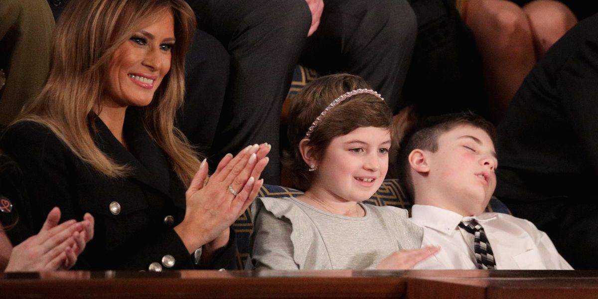 Joshua Trump Catching Zzz's at the SOTU Is a Big Mood