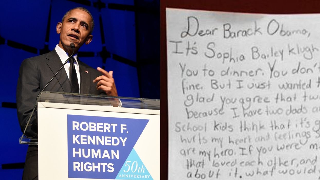 Barack Obama Is All Class In Lovely Reply To Young Girl's Letter About Being Bullied For Having Two Dads