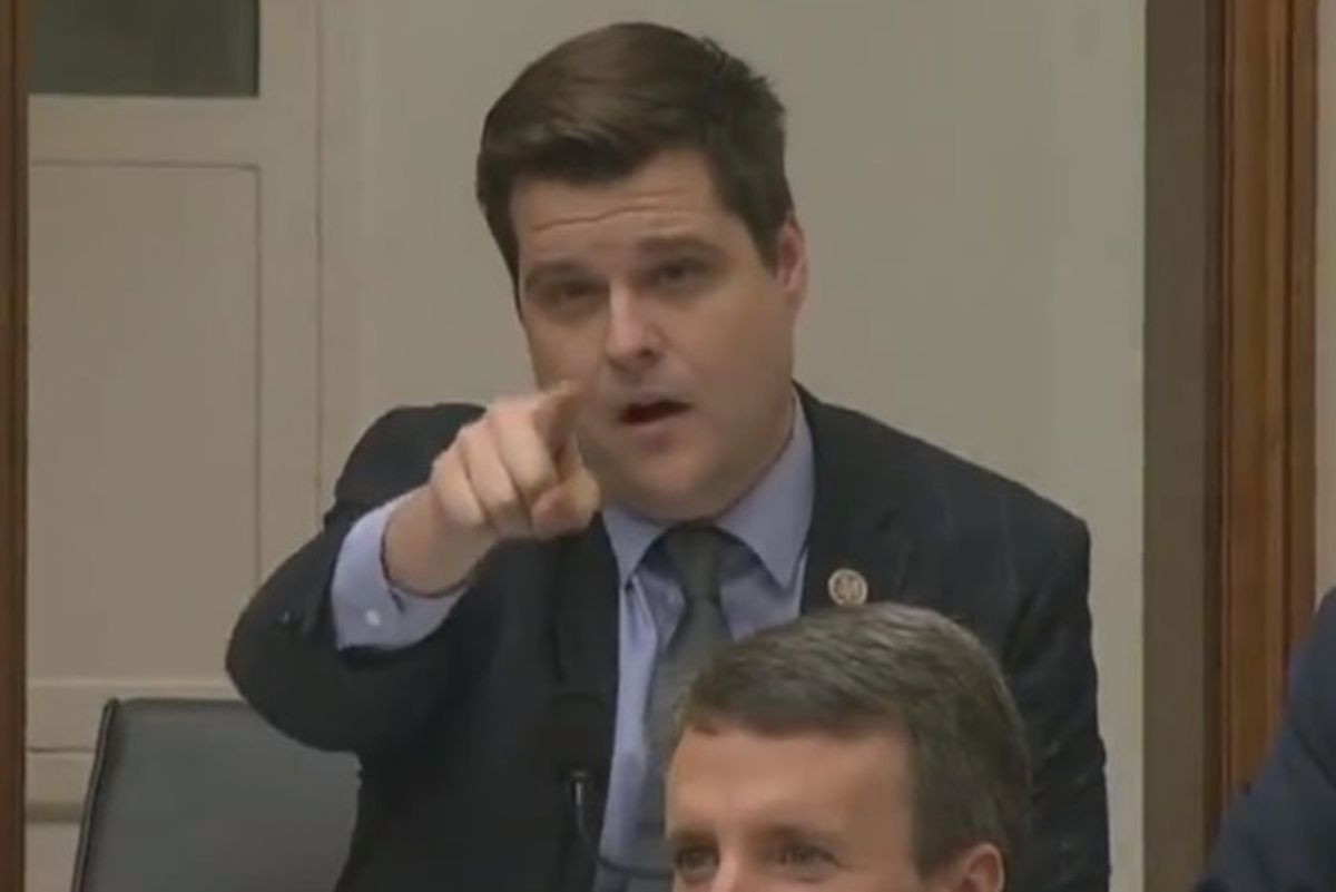 Congress Finally Held Hearings On Gun Violence, So Matt Gaetz Lied About Mexicans