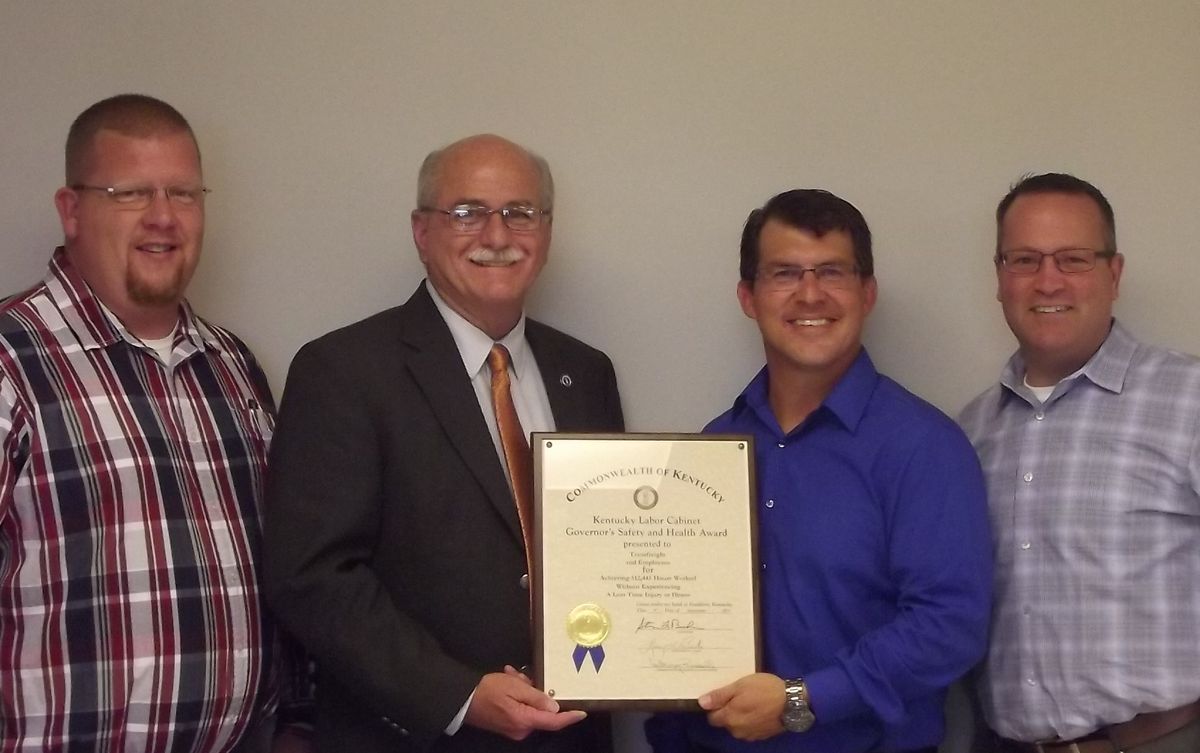 Kentucky Governor’s Safety Award Recognition Earned