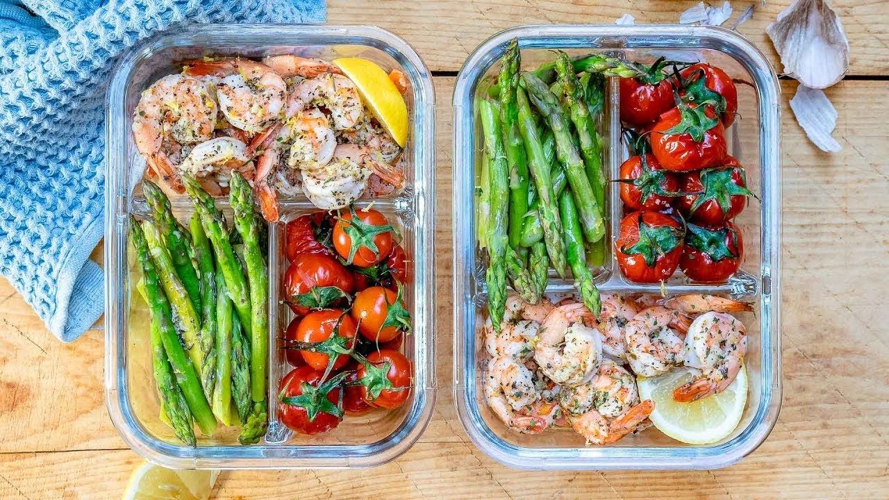 Baked Lemon Garlic Butter Shrimp And Asparagus