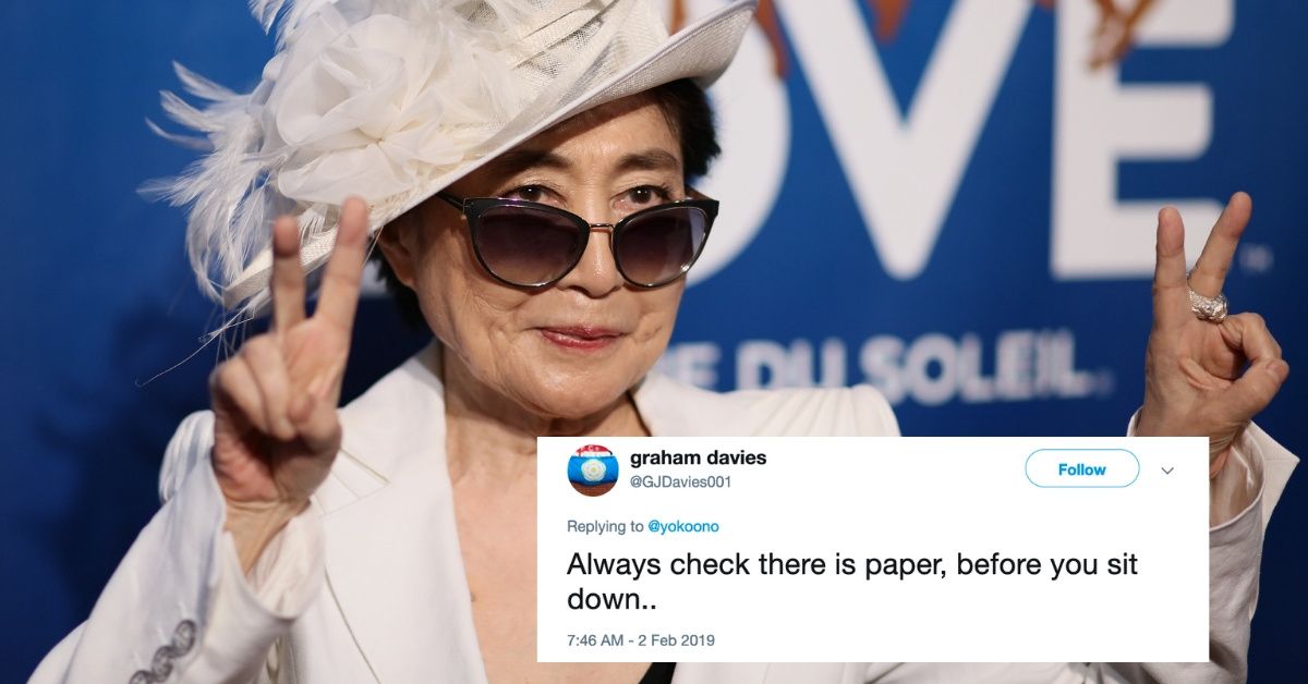 Yoko Ono Just Asked Twitter For 'Advice That Will Make Our Lives Heal And Shine'—And Boy Did Her Followers Come Through