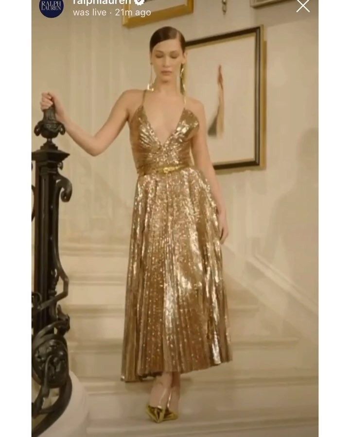 gold dress ralph lauren