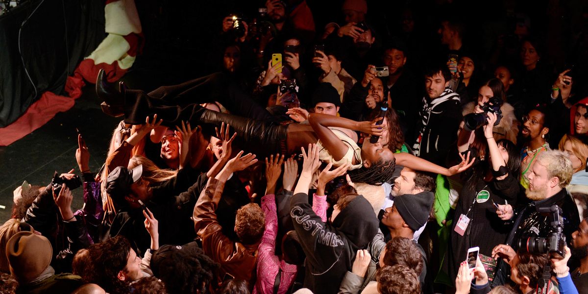 Models Went Crowdsurfing at an Unforgettable Telfar Show