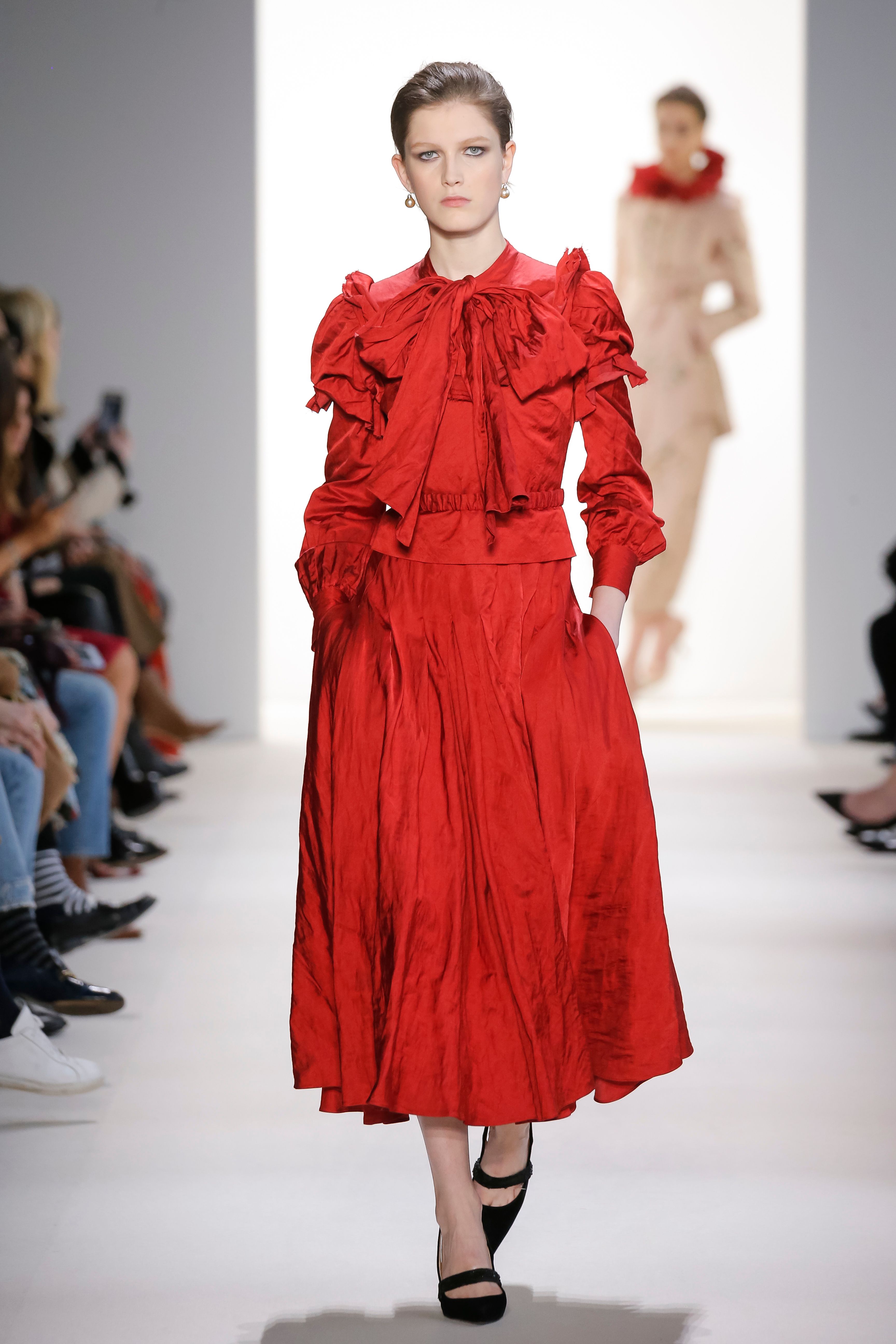 brock collection red dress