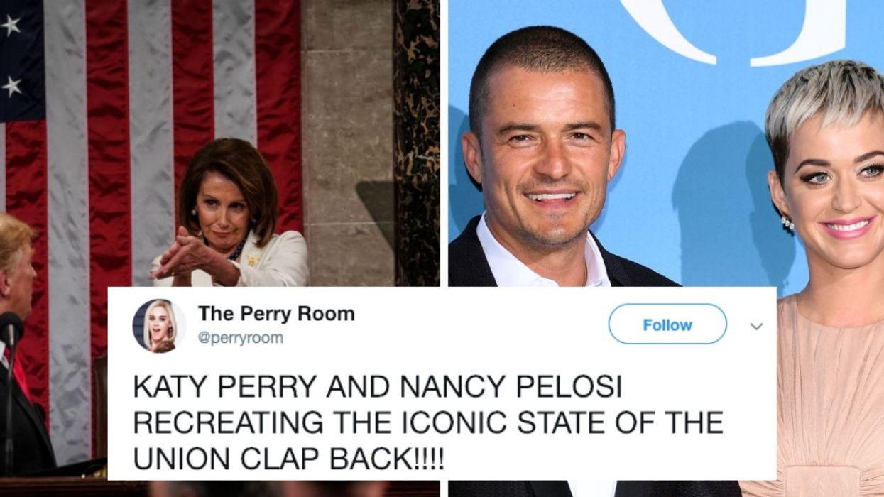 Nancy Pelosi Recreating Her Epic SOTU Clap Alongside Katy Perry And Orlando Bloom Is Pure Mood