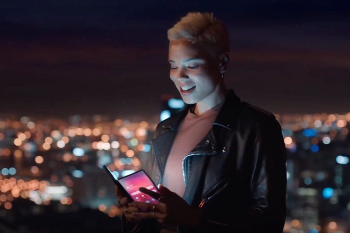 Did Samsung just reveal the folding phone in its own TV ad?