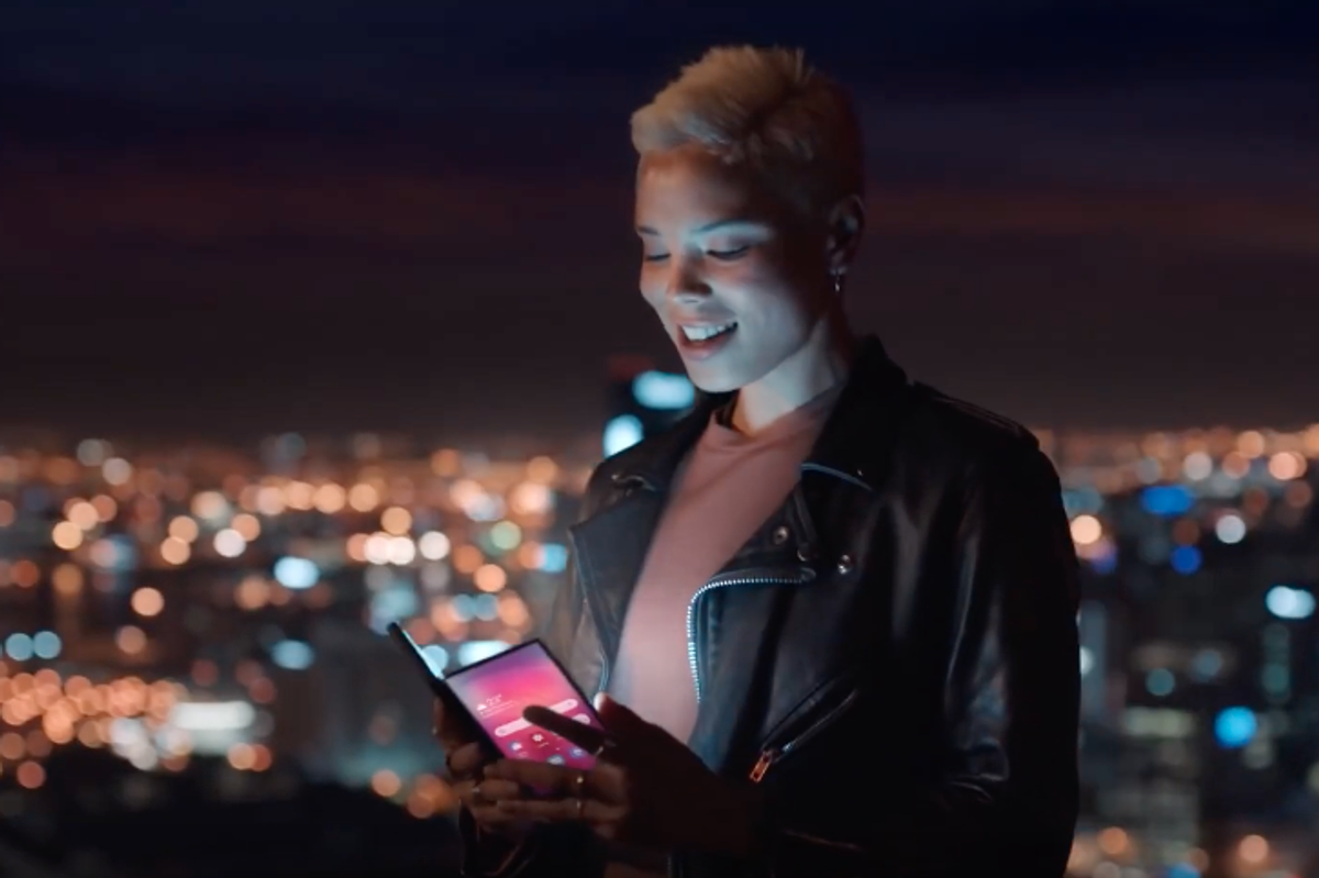 Did Samsung just reveal the folding phone in its own TV ad?