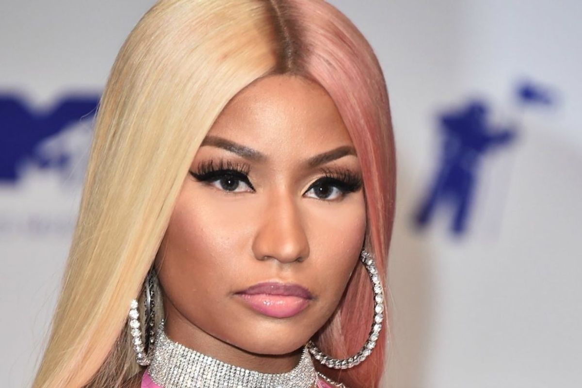 Nicki Minaj looking angry
