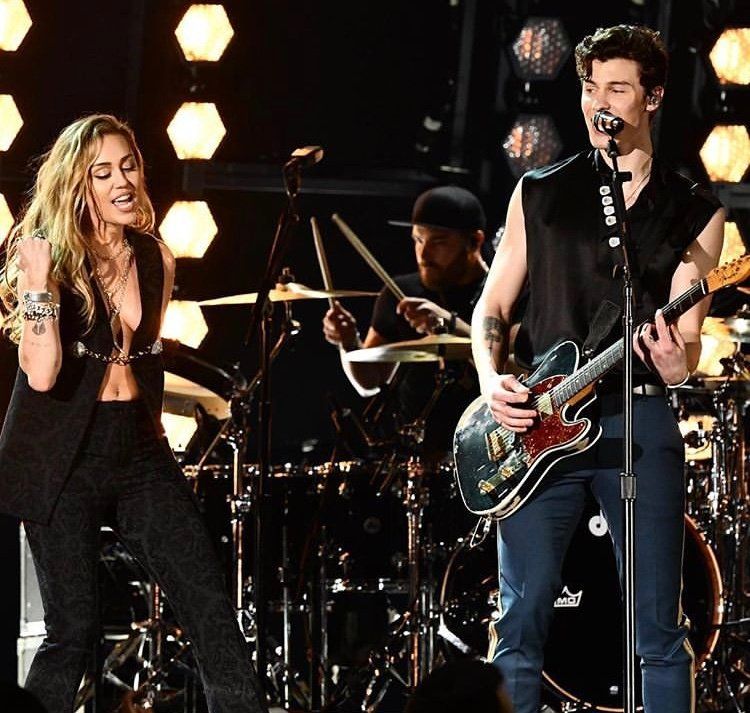 Shawn Mendes and Miley Cyrus