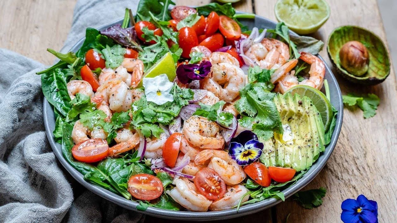 Shrimp And Avocado Salad With Cilantro And Lime