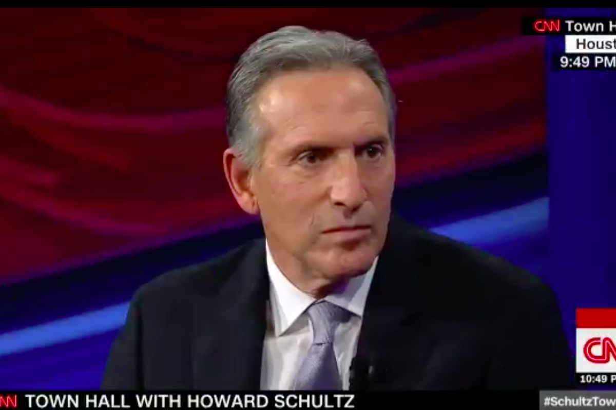 Howard Schultz 'Doesn't See Race,' Is Stupid About Other Things Too