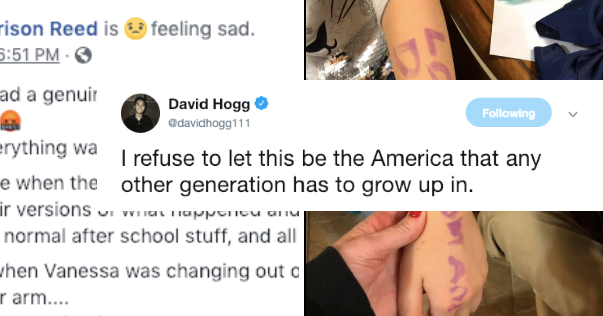 Mom Asks Daughter About What She Wrote On Her Arm During School Lockdown, And It's Devastating