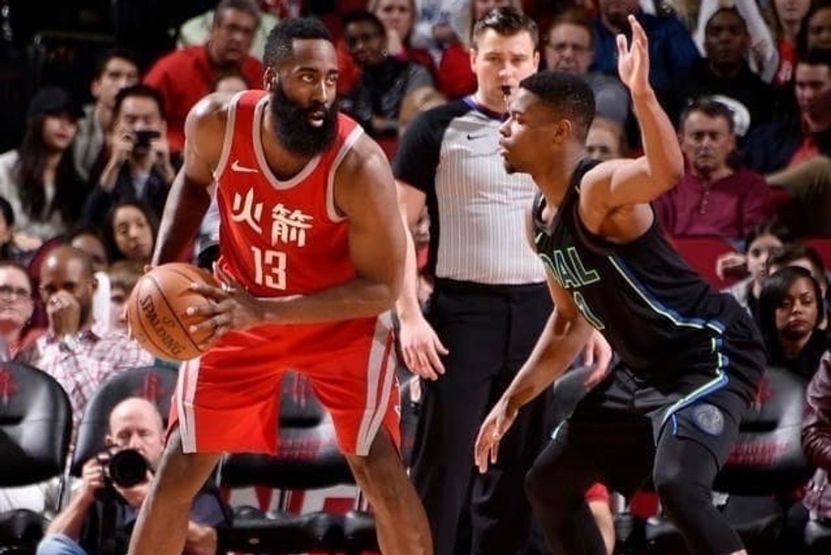 James Harden against the Mavs