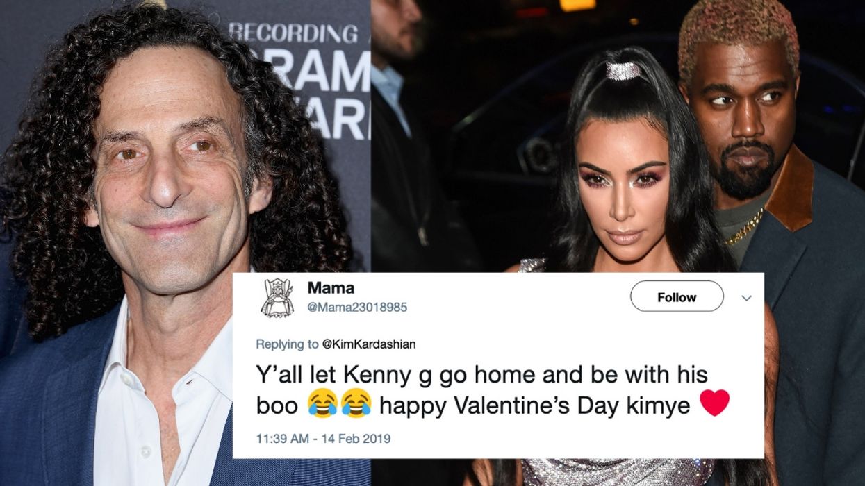 Kenny G Just Serenaded Kim Kardashian In Her Living Room For Valentine's Day Thanks To Kanye West